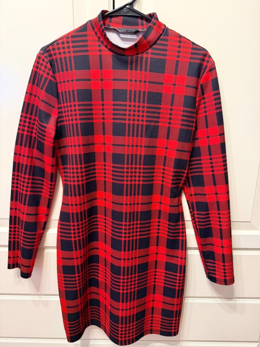 SHEIN Women’s Red & Black Plaid Stretchy Dress (Size XL / 12)